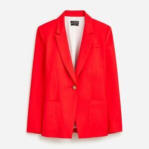 J.Crew 'Helena' Red Linen Blazer Size 2 - NWT